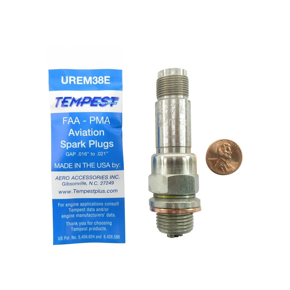 TEMPEST® UREM38E Massive Electrode Aircraft Engine Spark Plug | www ...